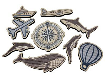 Фигурки из дерева, набор №3